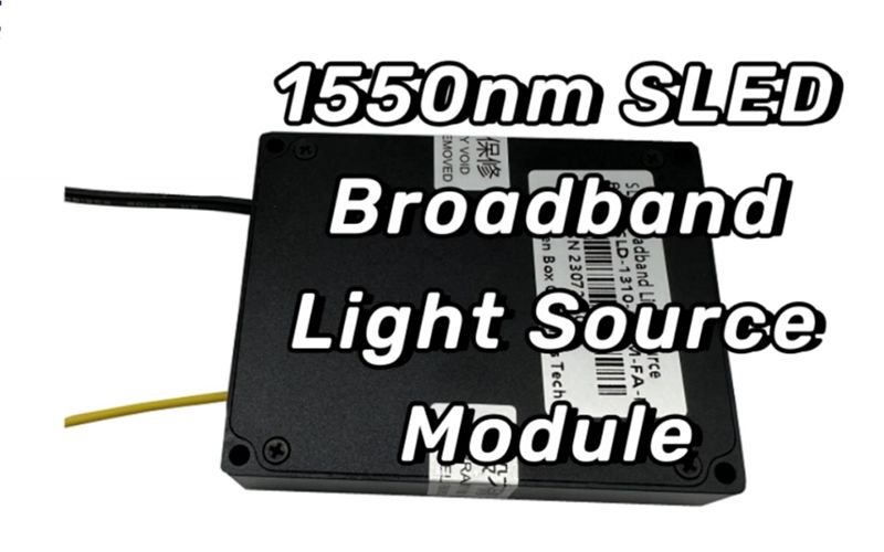 Módulo de fonte de luz de banda larga SLED de 1550 nm
