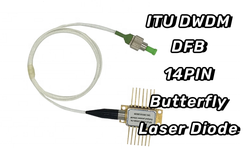 Diodo laser borboleta ITU DWDM DFB de 14 pinos